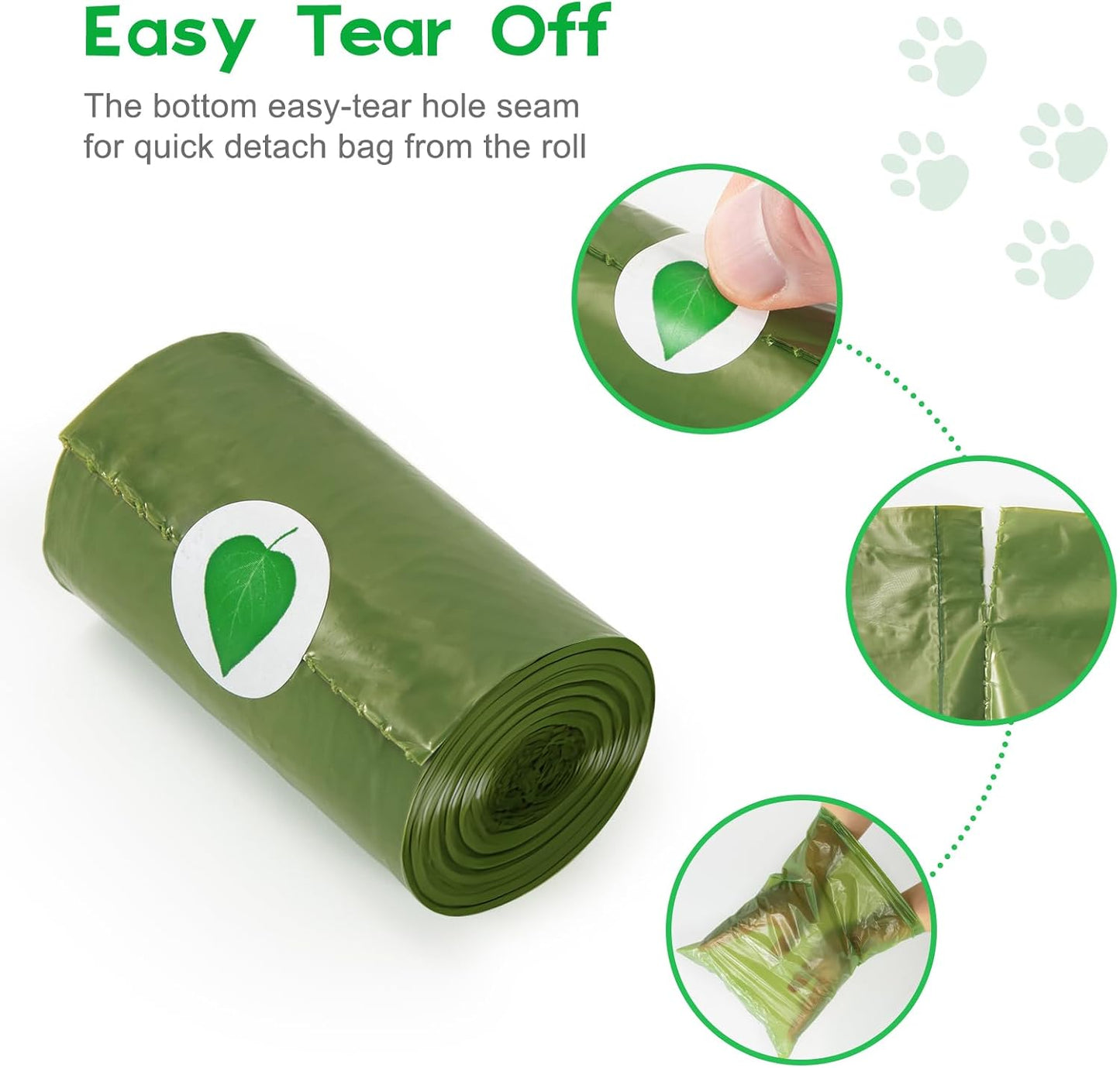 Topfree Dog Poop Bags – 18 Rolls, 180 Bags
