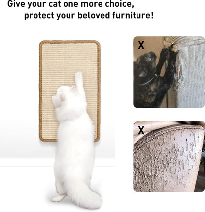 Pet Kindle Cat Scratcher Mat – Natural Sisal, 30 × 50cm
